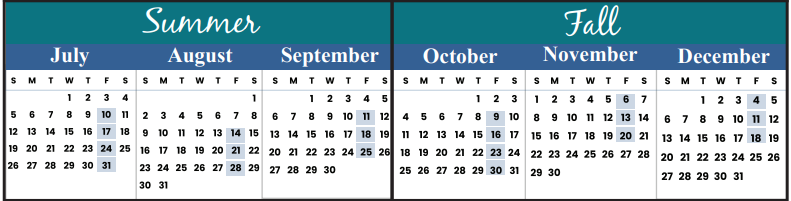 2023 grief support calendars